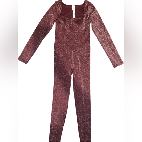 PINK BY VICTORIA SECERT LONG SLEEVE BODYSUIT - BURGUNDY SIZES XS, S, M, (NWT) - Picture 5 of 6